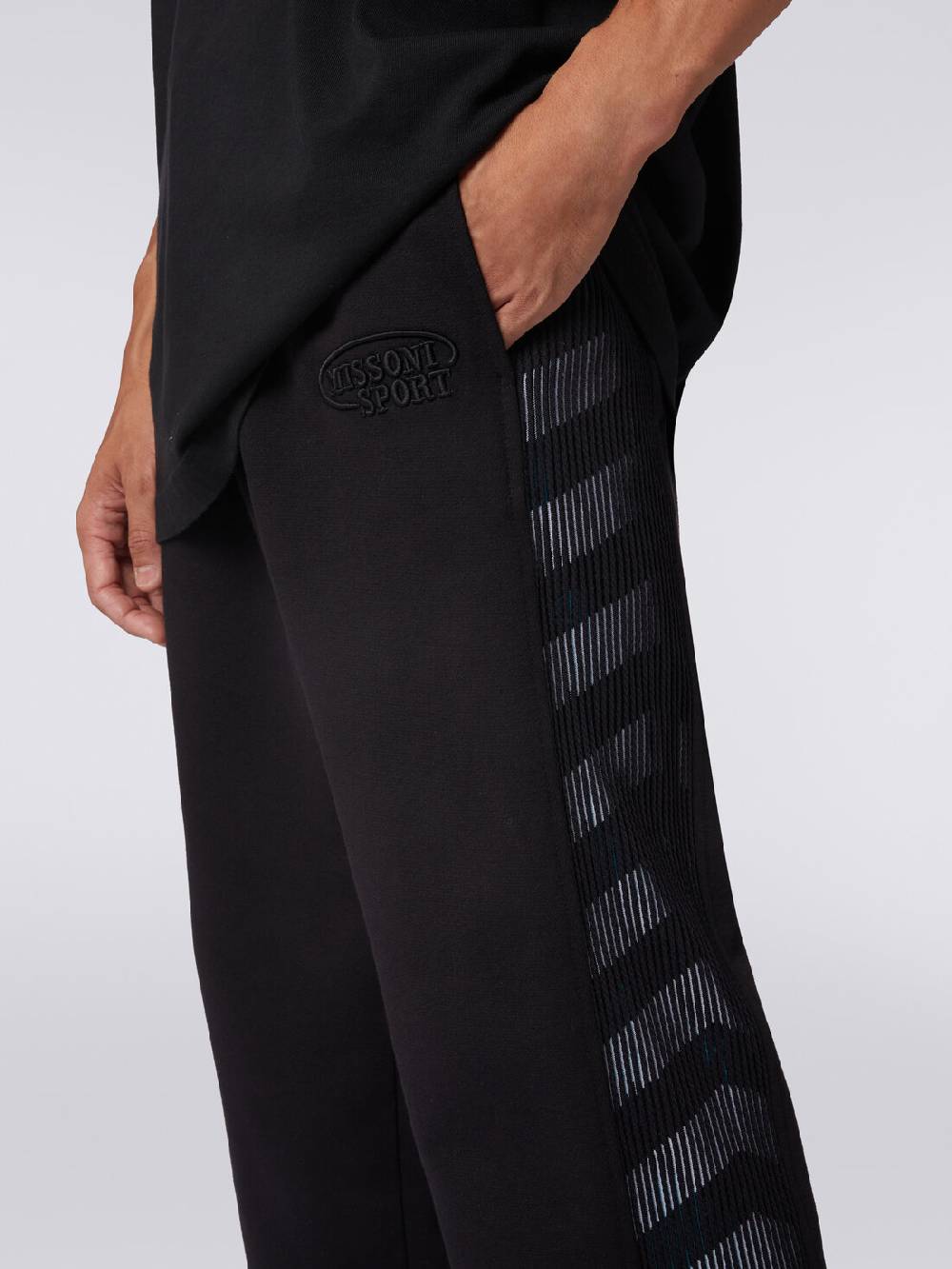 Missoni Pantaloni In Felpa Con Logo E Bande Laterali In Maglia