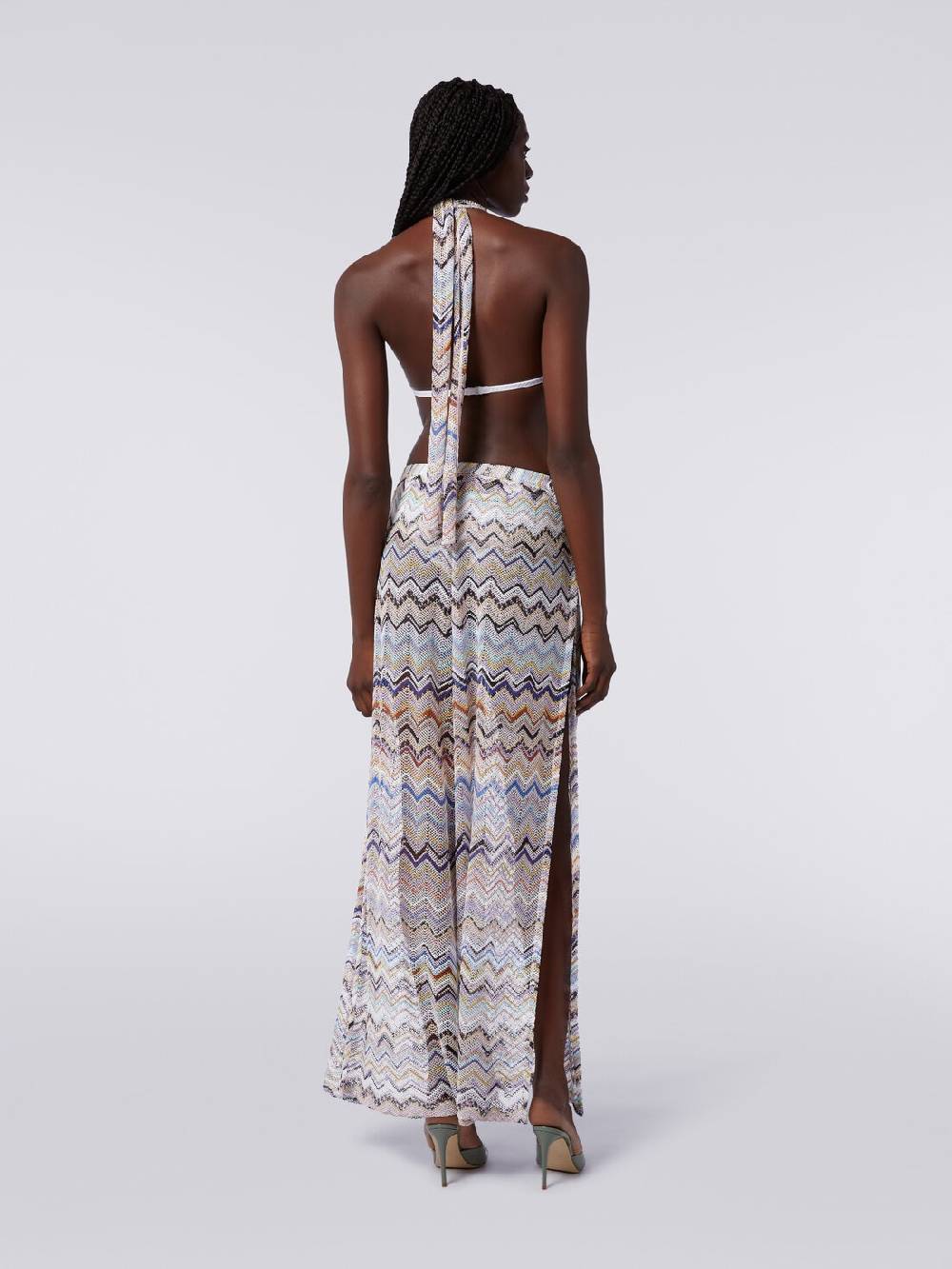 Missoni Pantaloni In Maglia Di Viscosa A Rete Zig Zag Con Lurex