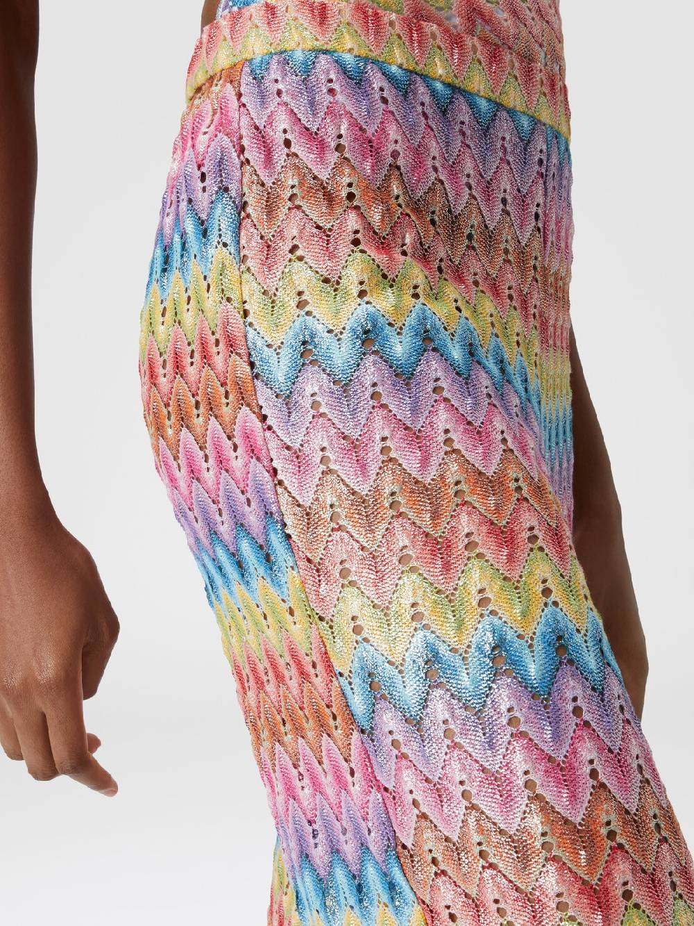 Missoni Pantaloni In Pizzo Di Misto Cotone Spalmato