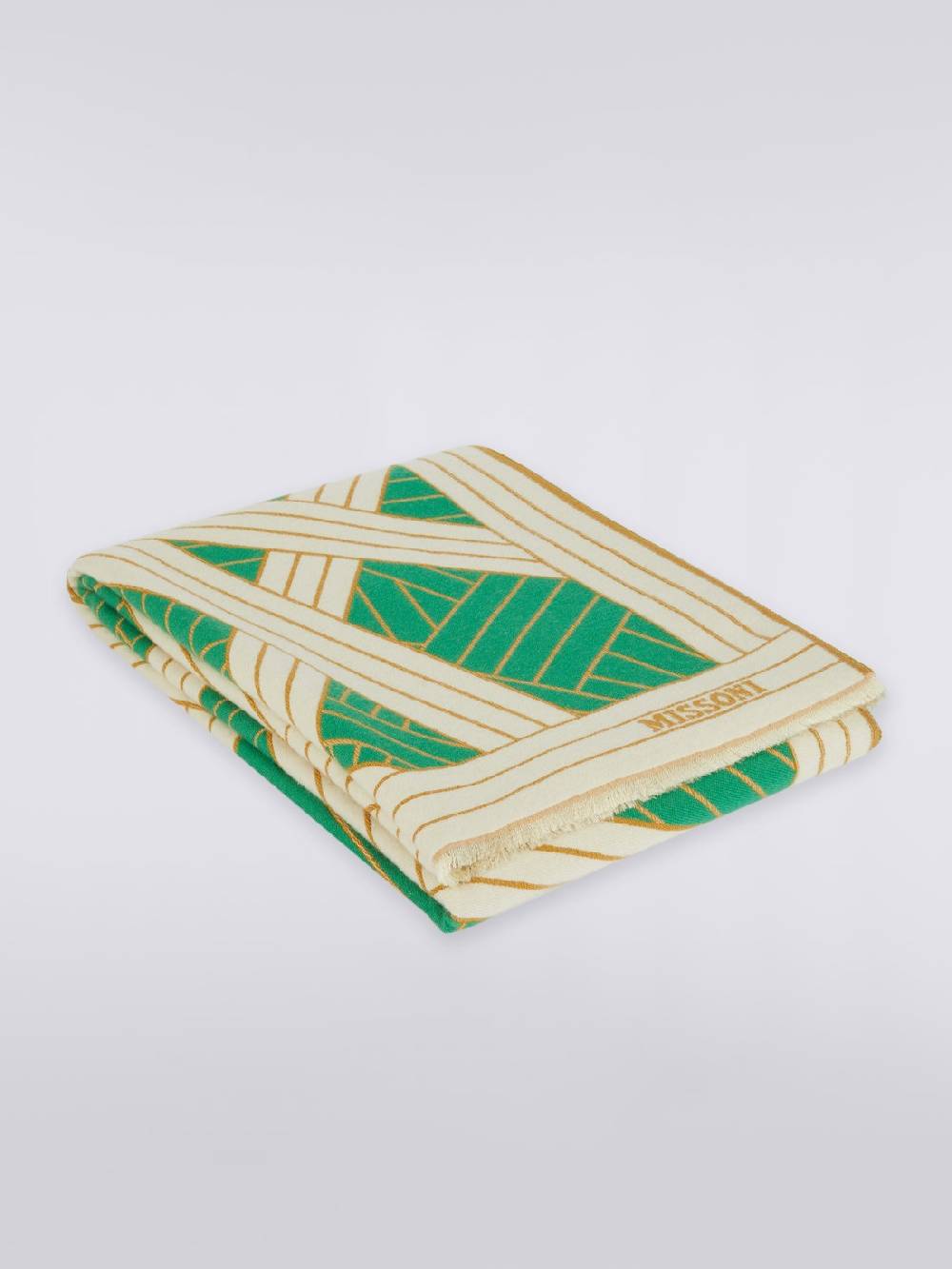 Missoni Plaid Nastri 135x190 Cm In Lana, Cachemire E Seta