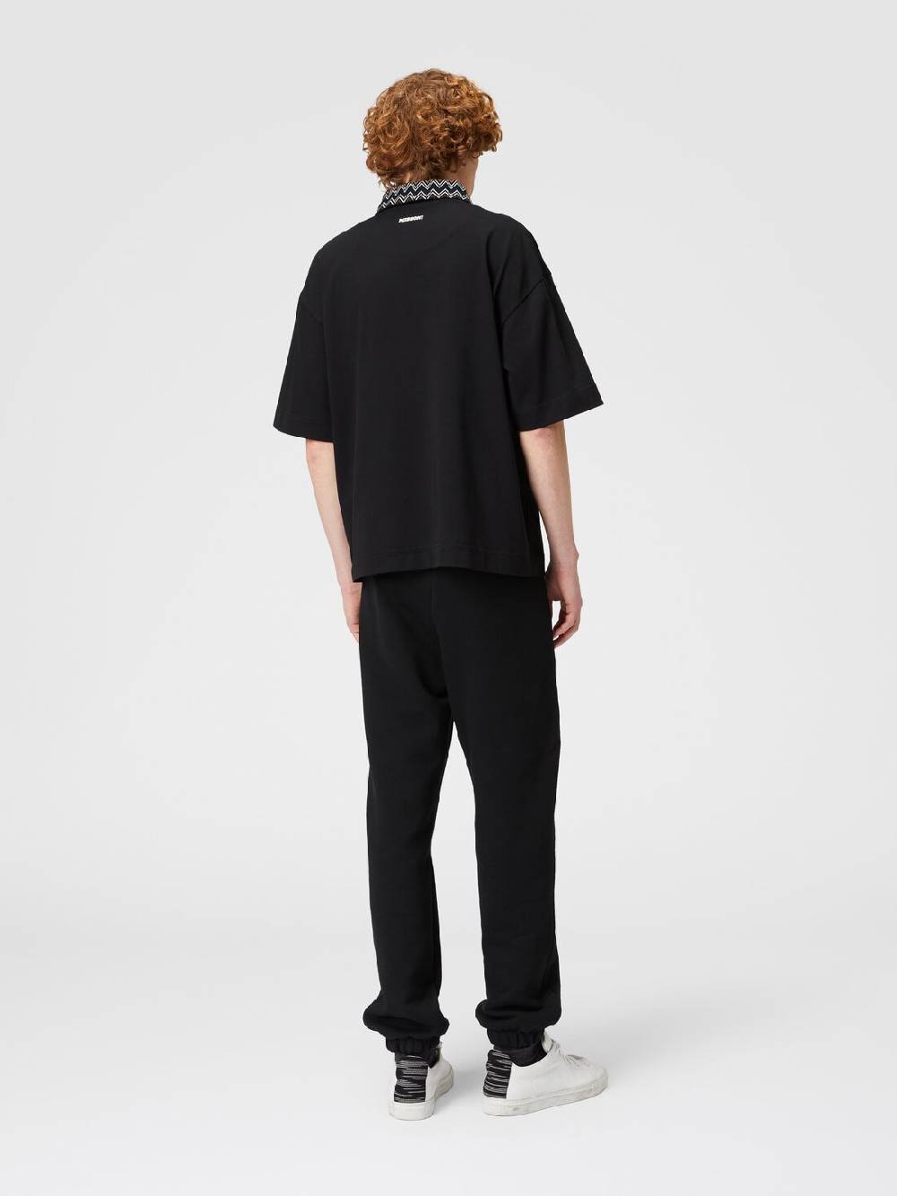 Missoni Polo In Jersey Di Cotone Con Inserti In Maglia Chevron