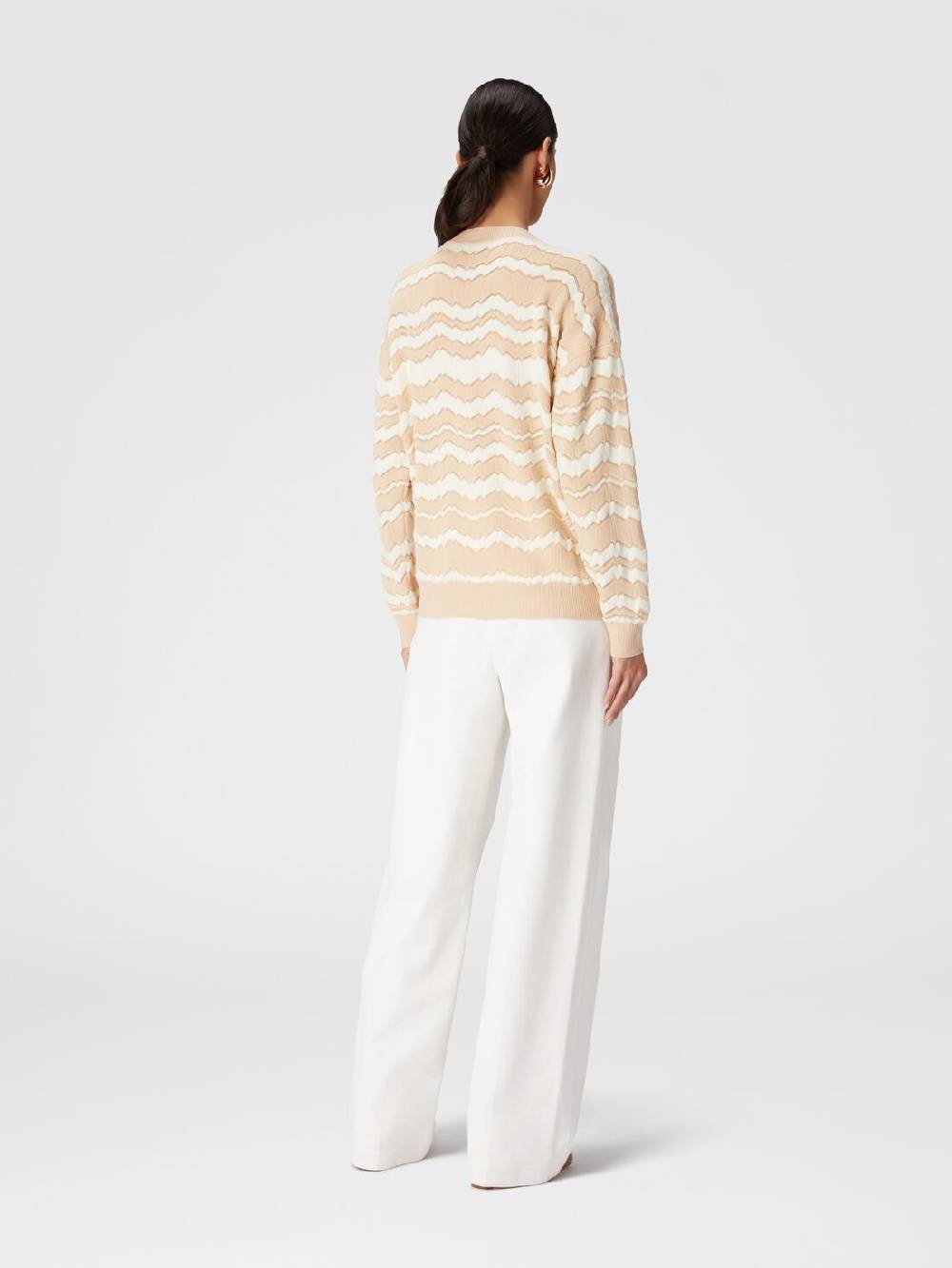 Missoni Pullover Girocollo Con Zig Zag Tono Su Tono