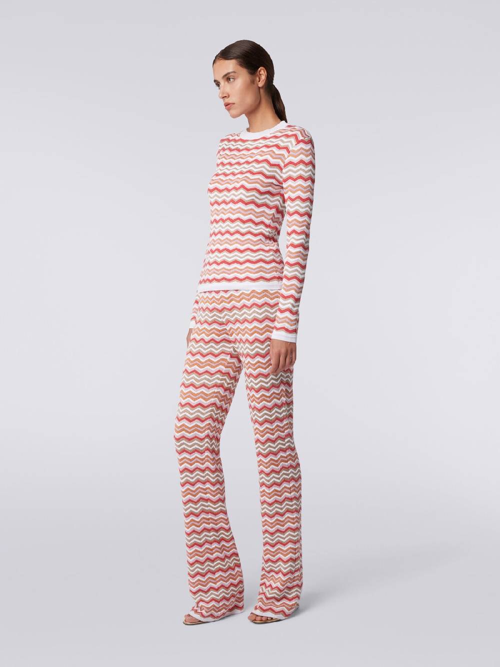 Missoni Pullover Girocollo In Cotone E Viscosa Zig Zag