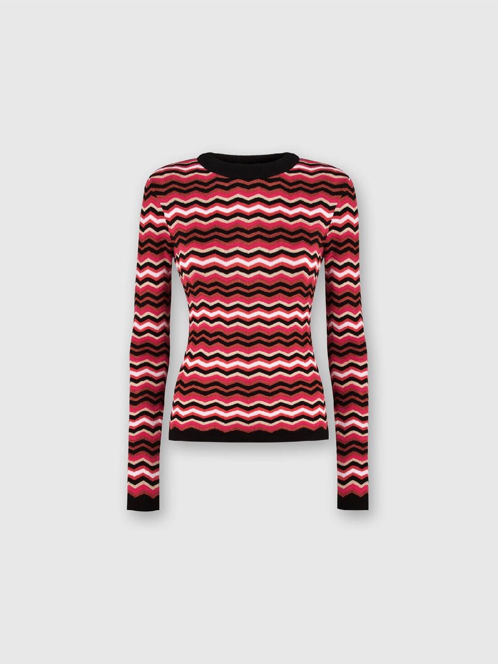 Missoni Pullover Girocollo In Cotone E Viscosa Zig Zag