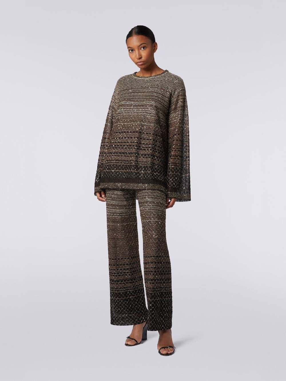 Missoni Pullover girocollo in misto viscosa dégradé con paillettes