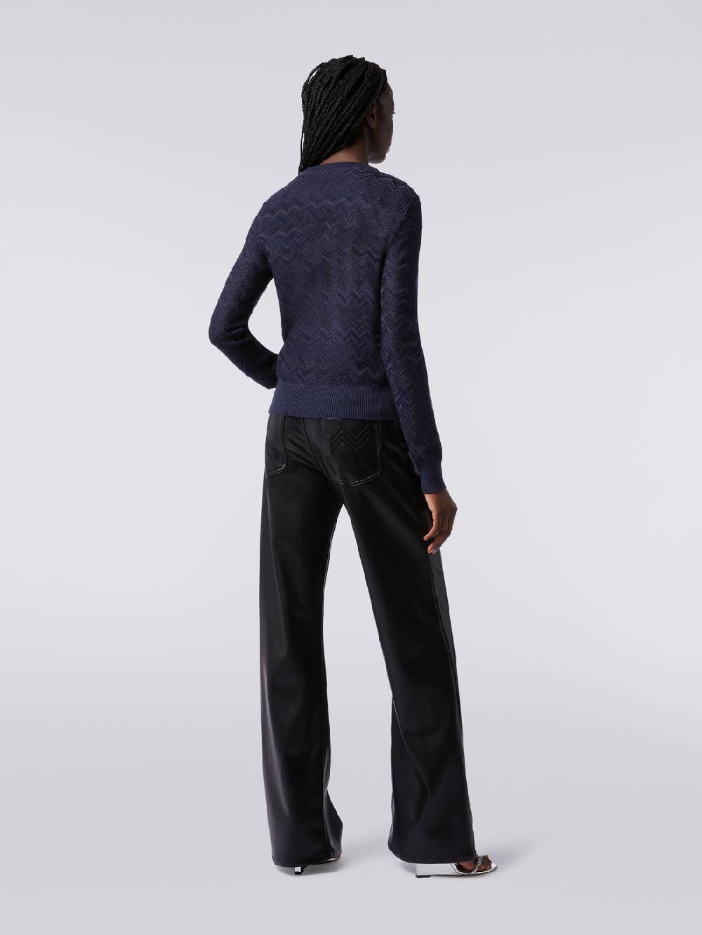 Missoni Pullover Girocollo In Viscosa E Lana Chevron