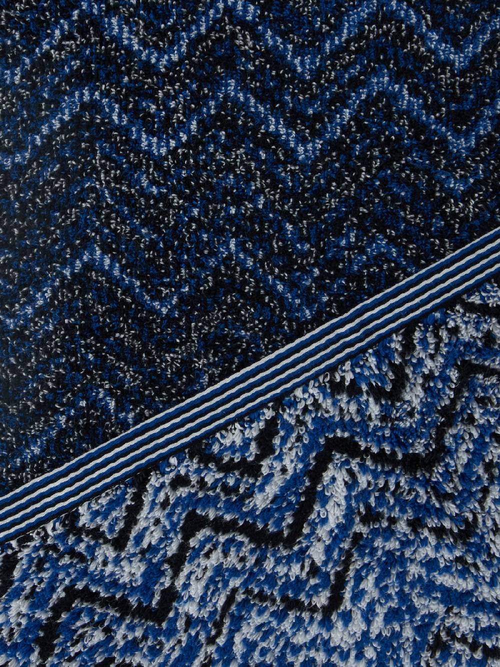 Missoni Set 2 Pezzi Di Asciugamani Da Bagno Azul In Spugna Di Cotone