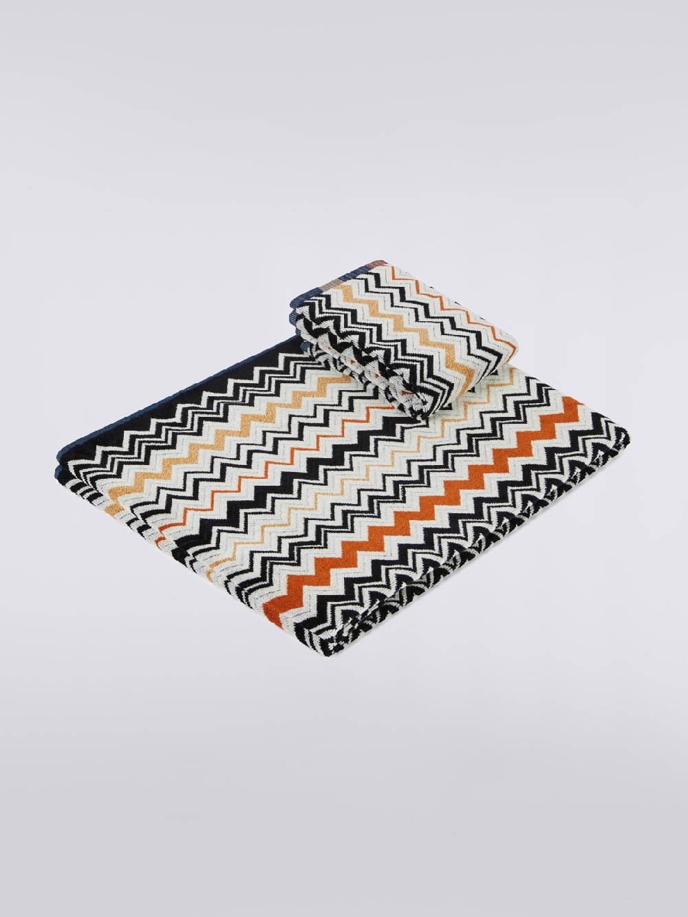Missoni Set 2 Pezzi Di Asciugamani Da Bagno Bernard In Spugna Di Cotone Chevron