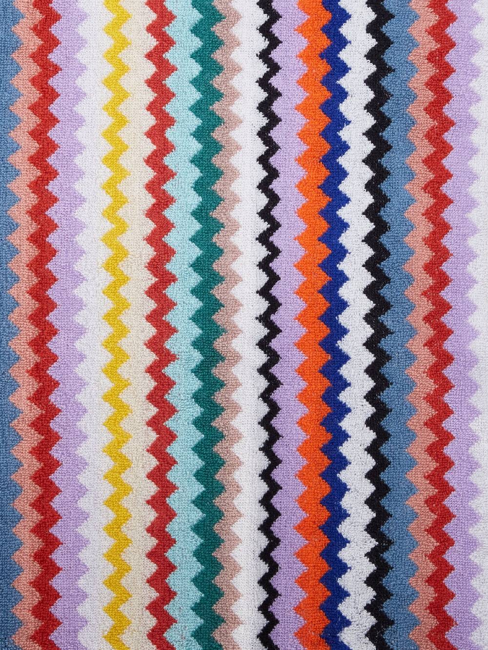 Missoni Set 5 Pezzi Di Asciugamani Da Bagno Riverbero In Spugna Di Cotone Zig Zag