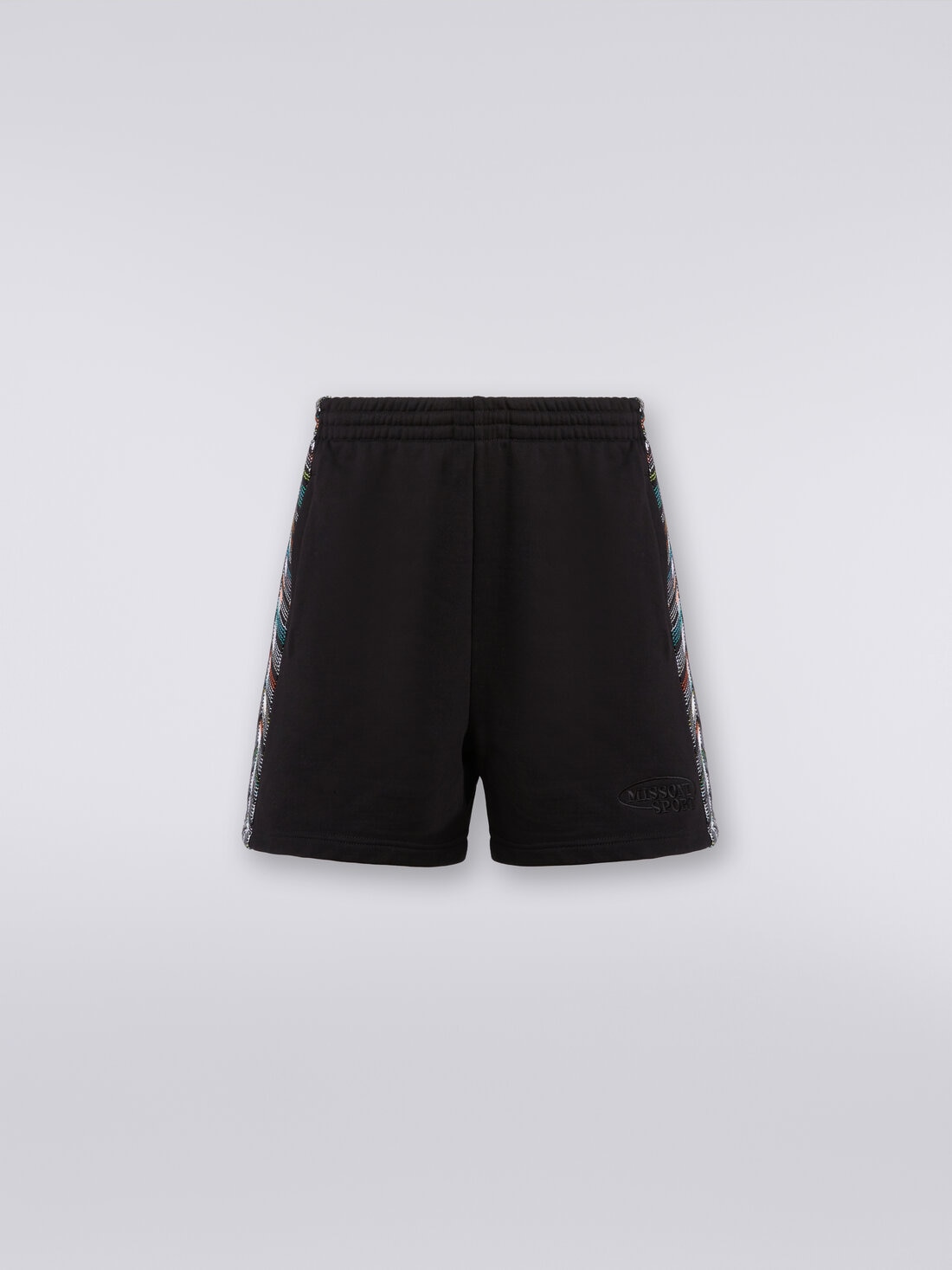 Missoni Shorts In Felpa Con Logo E Bande Laterali In Maglia