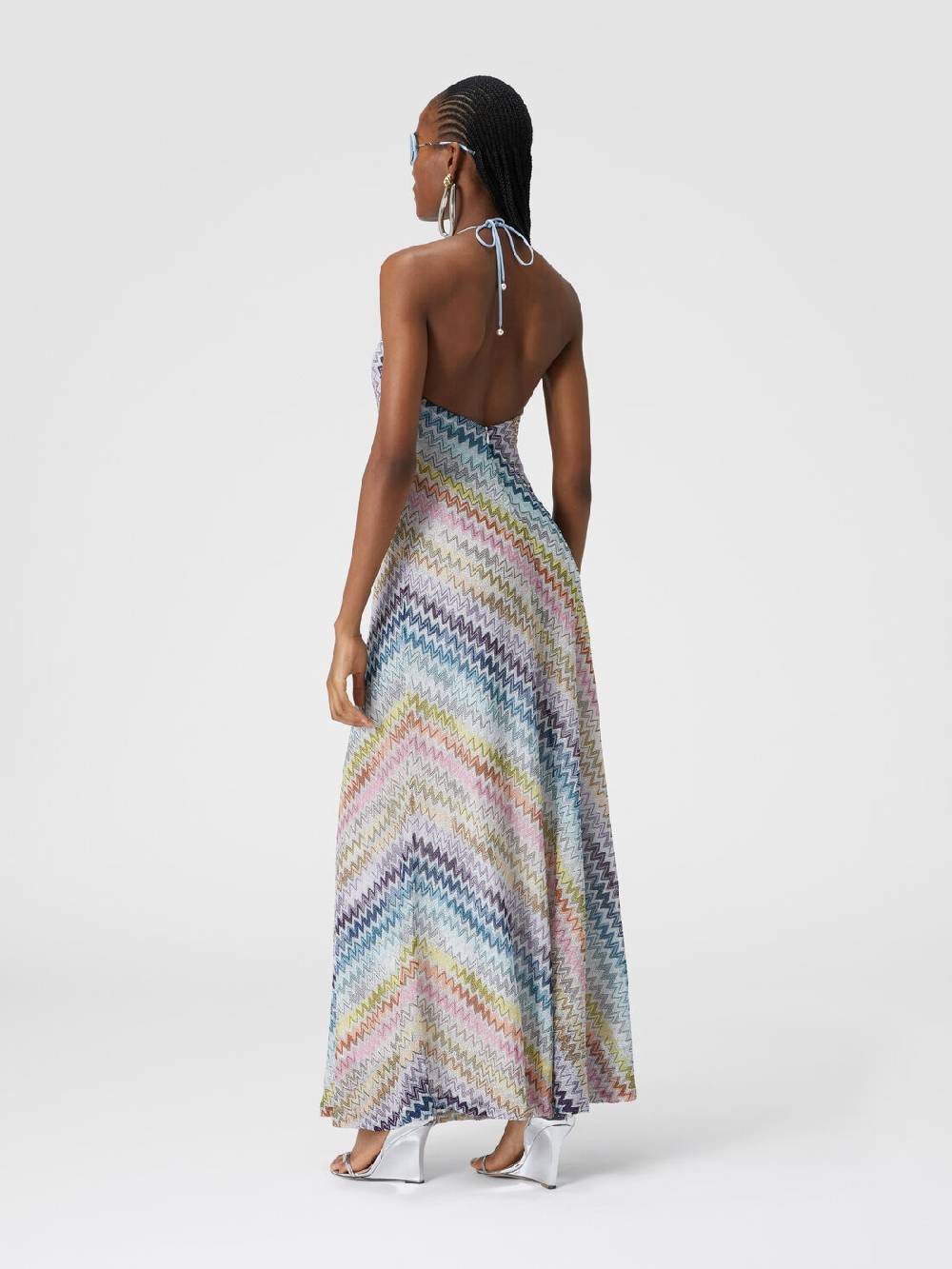 Missoni Slip Dress Con Laccetto Sul Collo E Applicazioni In Perle