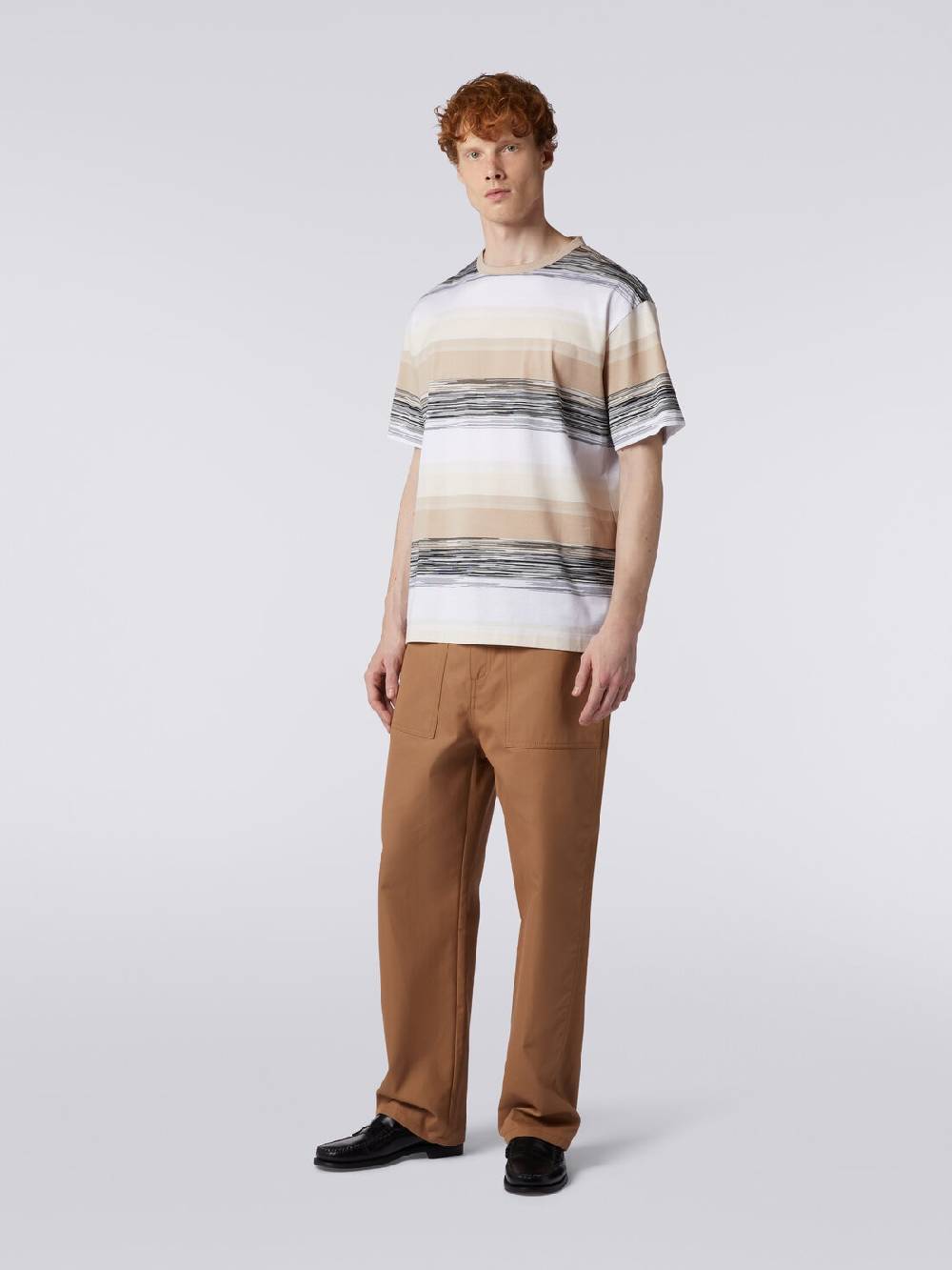 Missoni T-shirt A Maniche Corte In Cotone Con Inserti Fiammati