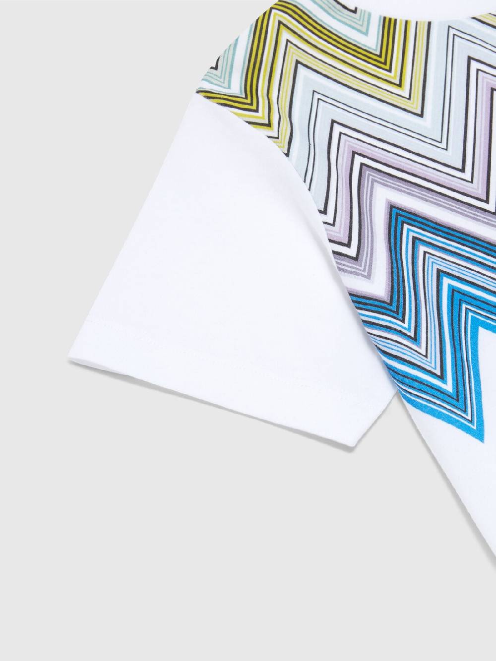 Missoni T-shirt A Maniche Corte In Cotone Con Stampa Chevron