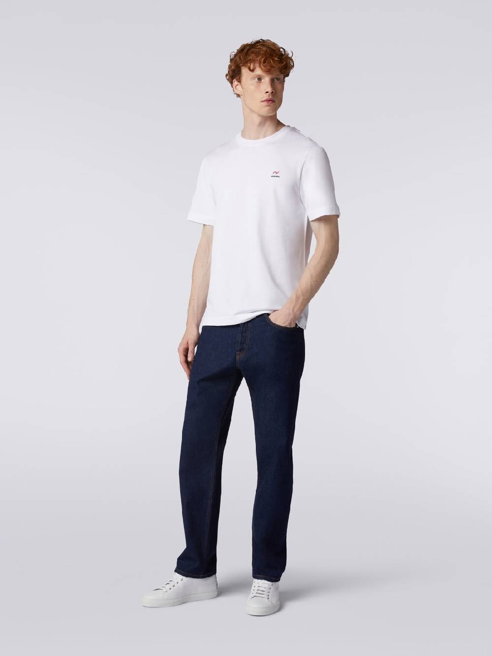 Missoni T-shirt Girocollo In Cotone Con Ricamo E Logo