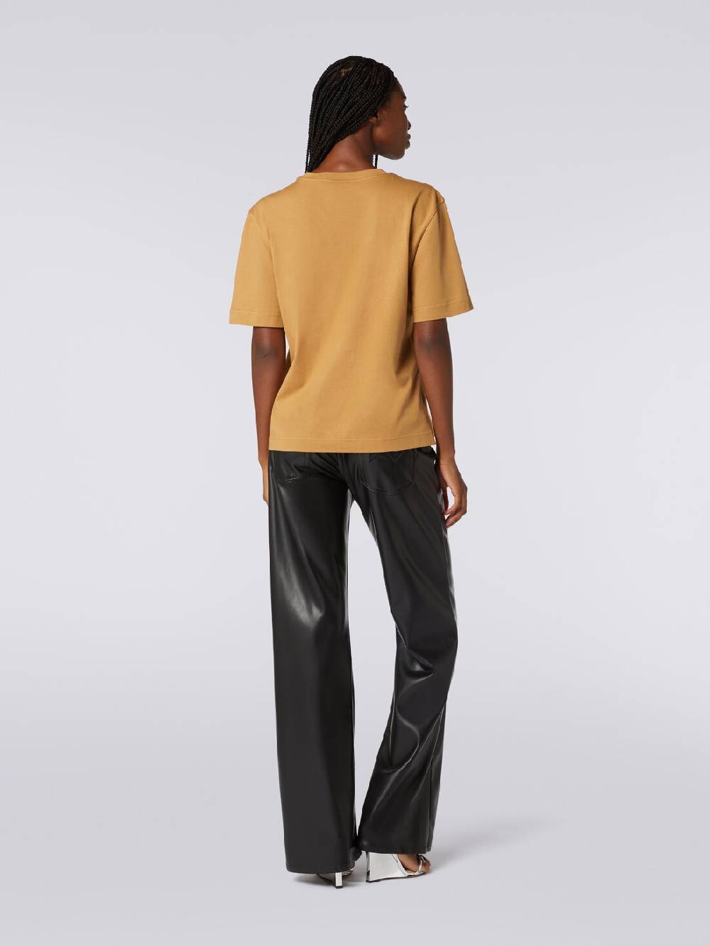 Missoni T-shirt Girocollo In Cotone Con Ricamo E Logo