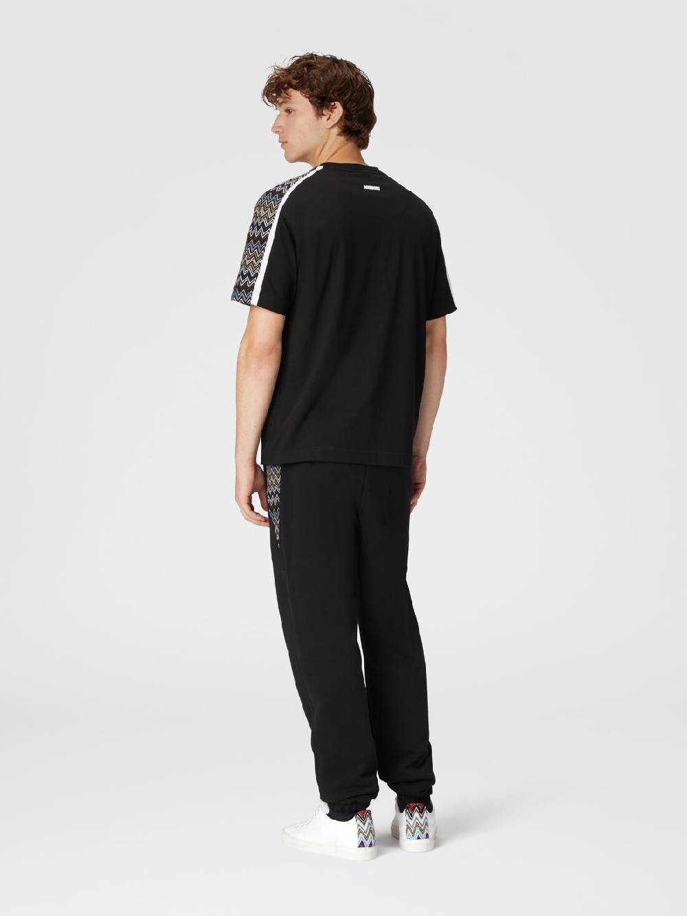 Missoni T-shirt In Jersey Di Cotone Con Inserti Zig Zag