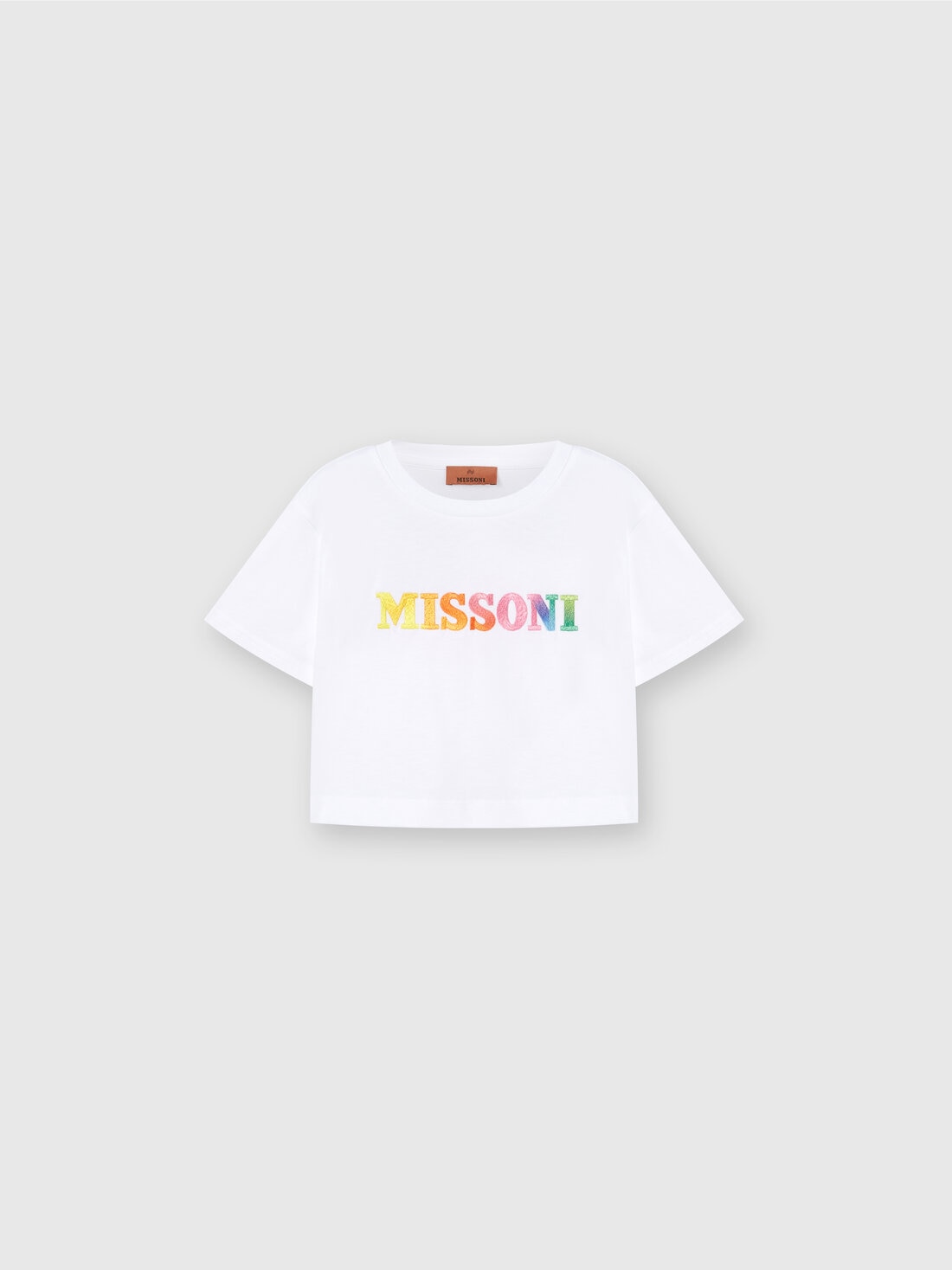 Missoni T-shirt In Jersey Di Cotone Con Scritta Logo