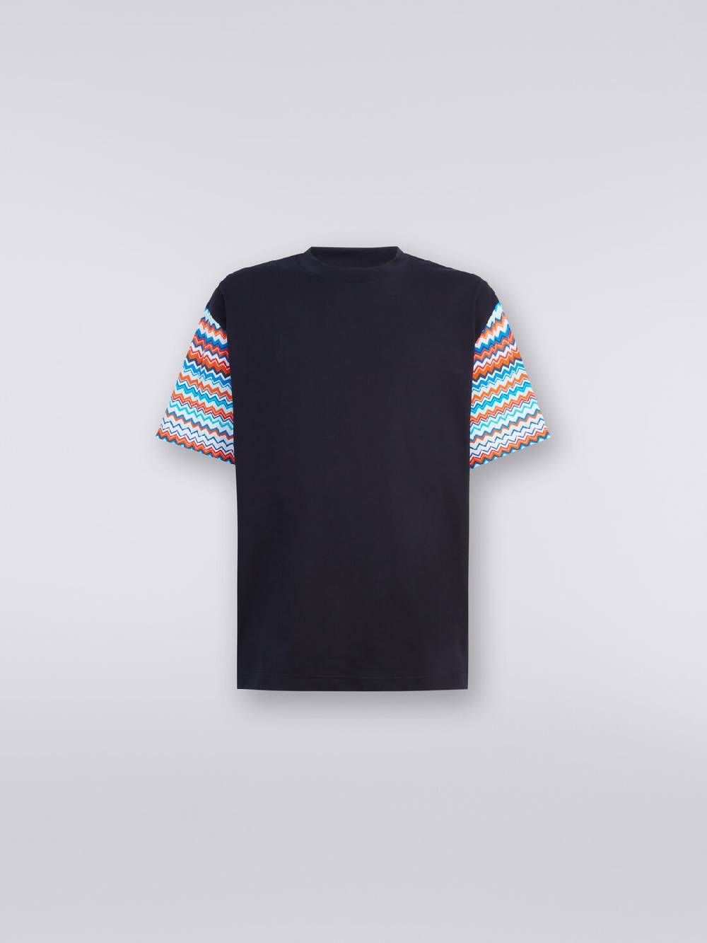 Missoni T-shirt Oversize In Cotone Con Inserti Zig Zag