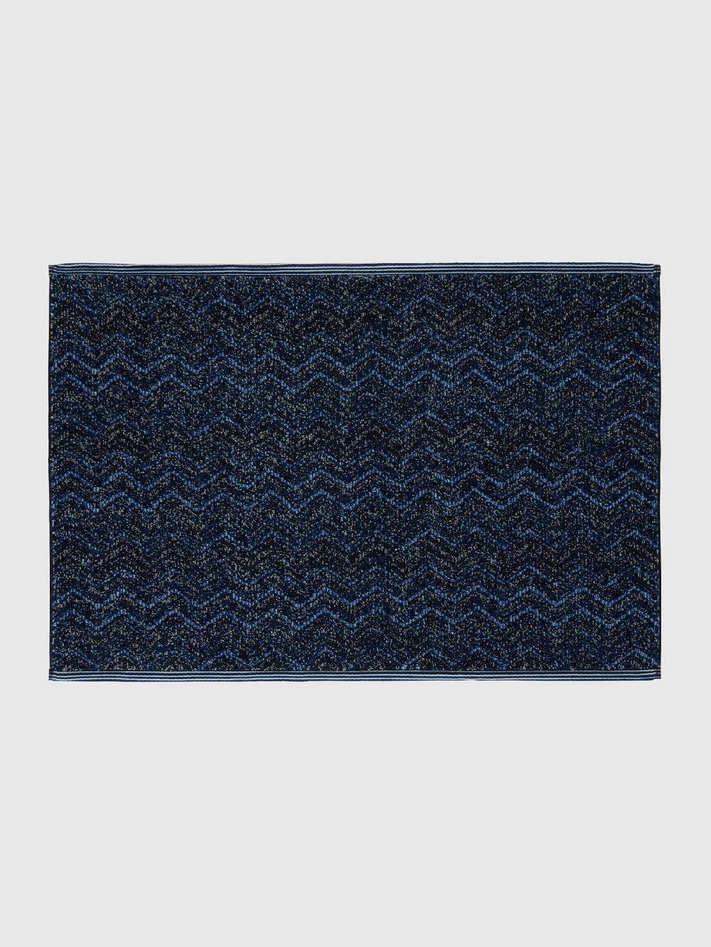 Missoni Tappetino da bagno Azul 60x90 cm in cotone chevron