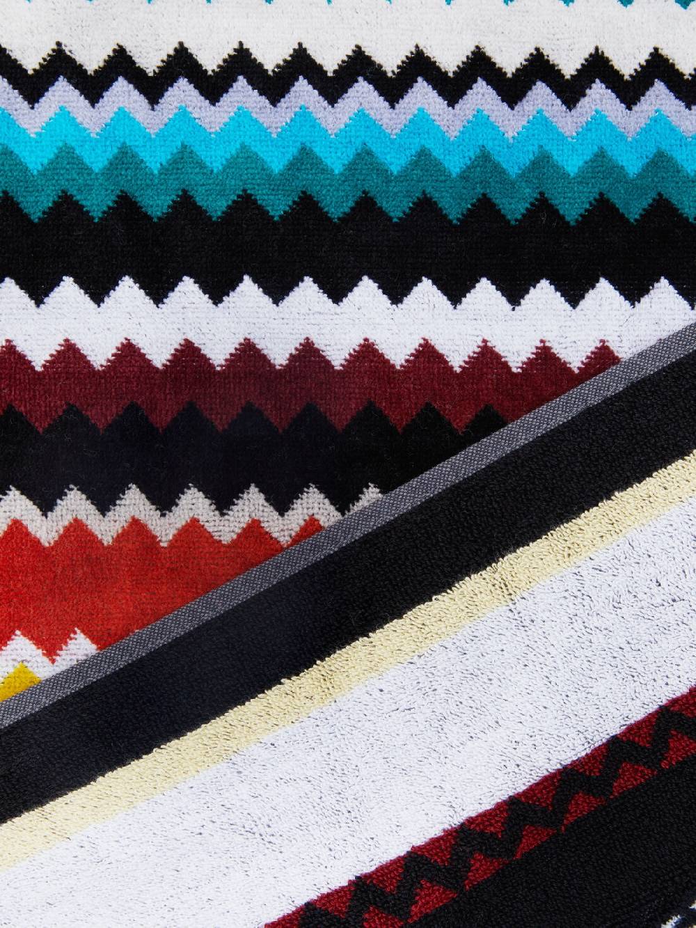 Missoni Telo Mare 100x180 Cm Curt In Spugna Di Cotone Zig Zag