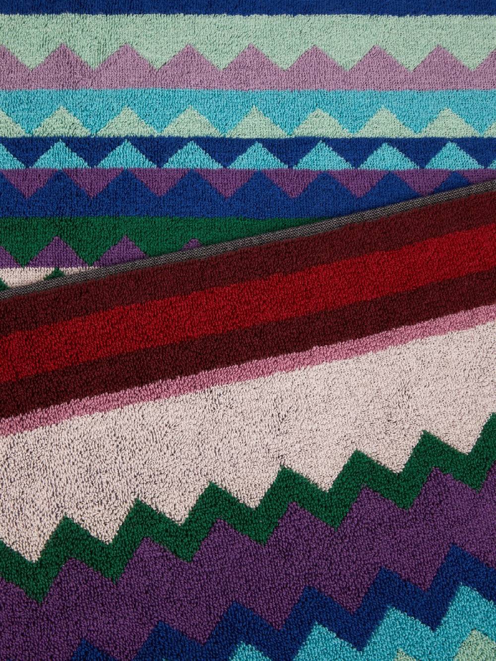 Missoni Telo Mare Chantal 100x180 Cm In Spugna Di Cotone Chevron