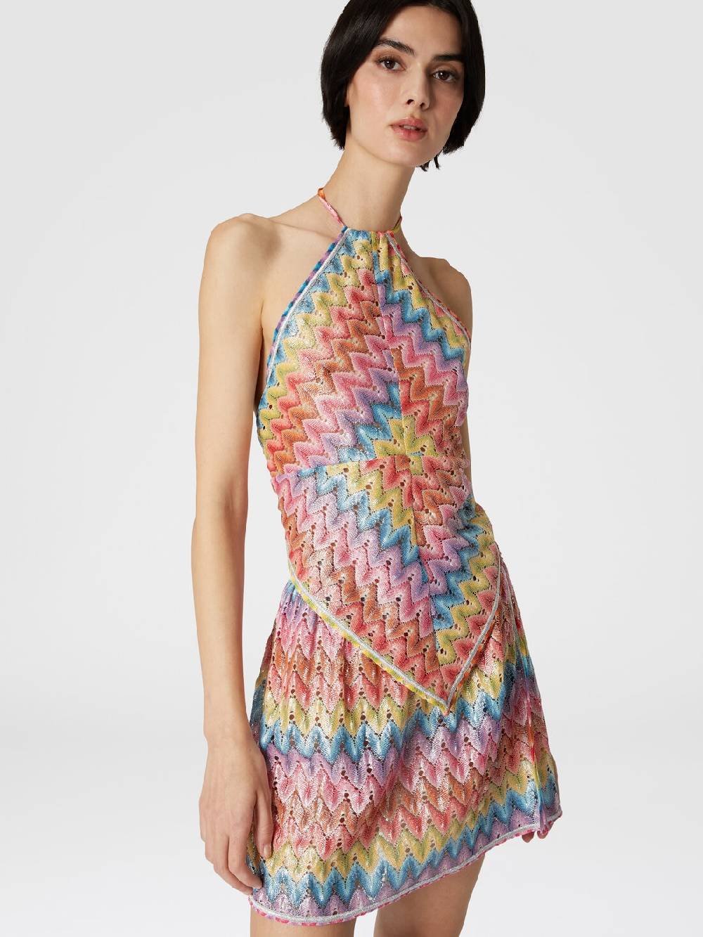 Missoni Top A Fazzoletto In Pizzo Di Misto Cotone Spalmato