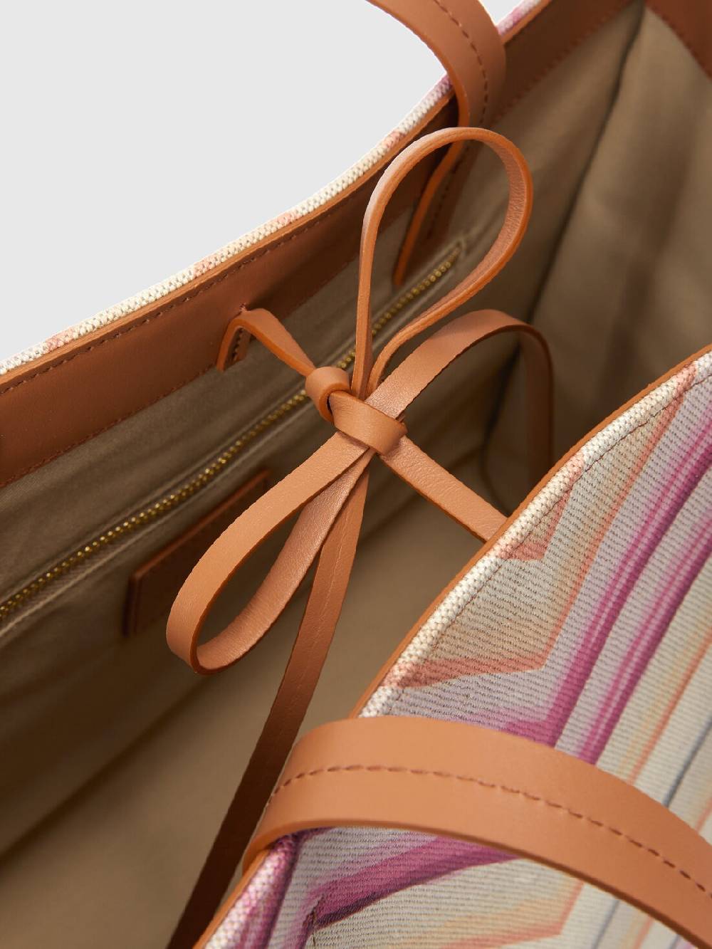 Missoni Tote Bag In Misto Cotone Con Motivo Chevron