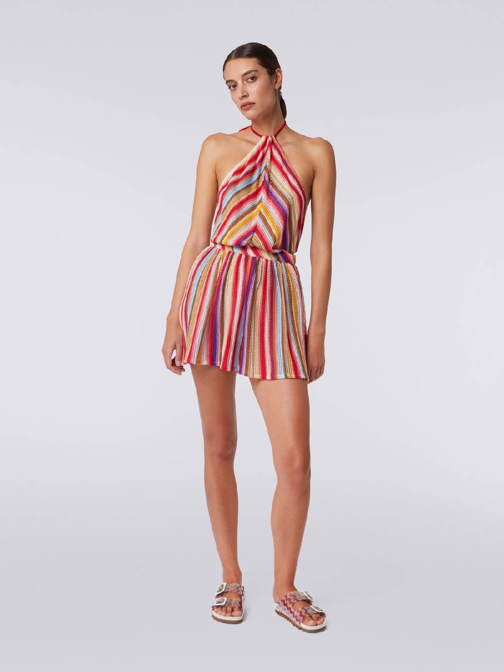 Missoni Tuta shorts in crochet con scollatura all'americana