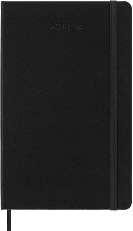 Moleskine Agenda Classic 2023/2024 LargeSettimanale, copertina rigida, 18 mesi, Nero