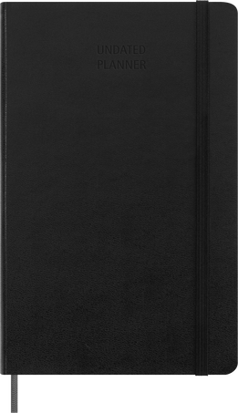 Moleskine Agenda Non Datata ClassicSettimanale, 12 mesi, Nero