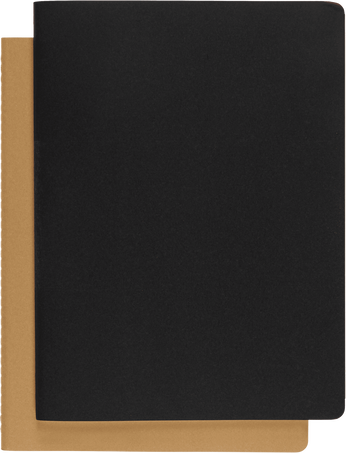 Moleskine Cahier SubjectSet da 2 quaderni, Nero/Marrone Kraft