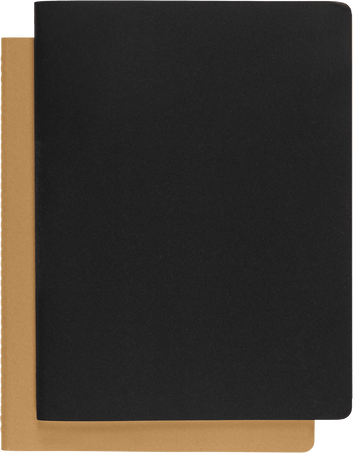 Moleskine Cahier SubjectSet da 2 quaderni, Nero/Marrone Kraft