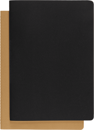 Moleskine Cahier SubjectSet da 2 quaderni, Nero/Marrone Kraft