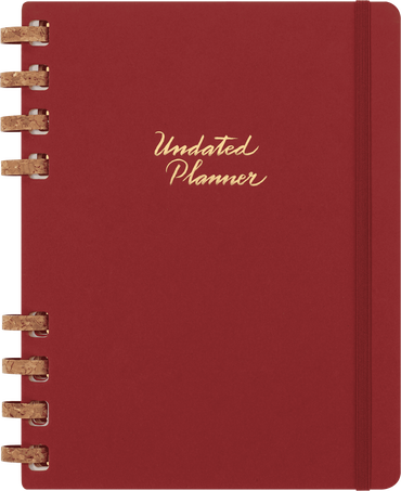 Moleskine Life Planner Agenda non datata XLSettimanale e mensile, Spirale, Cherry Crush