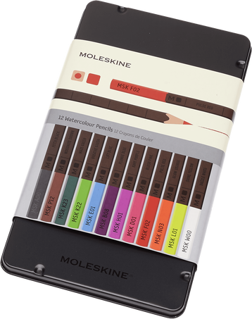 Moleskine 12 matite acquerellabiliNaturally Smart