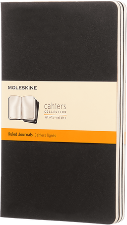Moleskine Quaderni CahierSet da 3 quaderni, Nero
