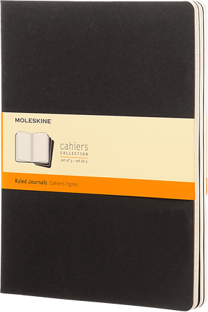 Moleskine Quaderni CahierSet da 3 quaderni, Nero