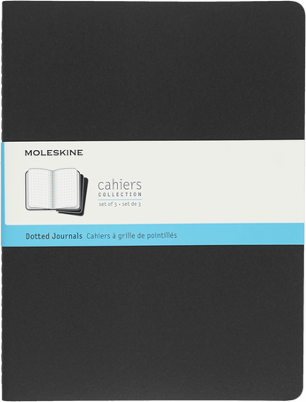 Moleskine Quaderni CahierSet da 3 quaderni, Nero