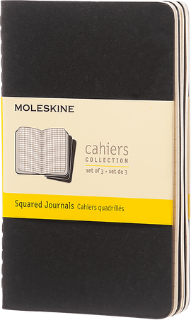 Moleskine Quaderni CahierSet da 3 quaderni, Nero