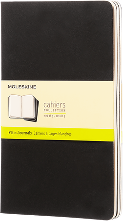 Moleskine Quaderni CahierSet da 3 quaderni, Nero