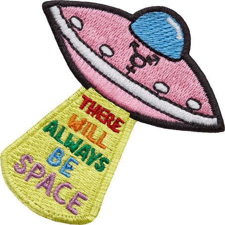 Moleskine Patch adesiva by Ashton AttzsStick to Pride, There Will Always Be Space, Space
