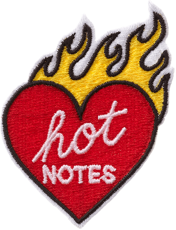Moleskine PatchStick to love by Jean André, Hot Notes