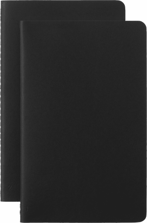 Moleskine Quaderni Cahier Smart LargeSet da 2 quaderni, a righe, Nero