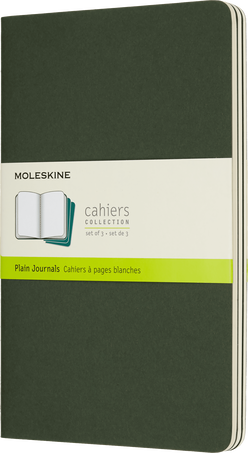 Moleskine Quaderni CahierSet da 3 quaderni, Verde Mirto