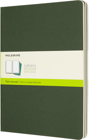 Moleskine Quaderni CahierSet da 3 quaderni, Verde Mirto
