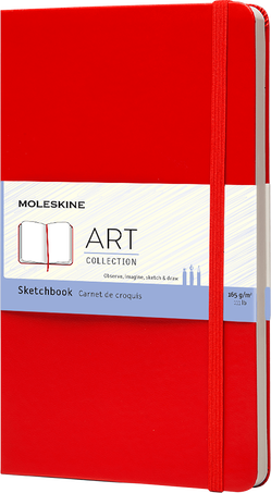 Moleskine Taccuino per gli schizziCollezione Art, Rosso Scarlatto