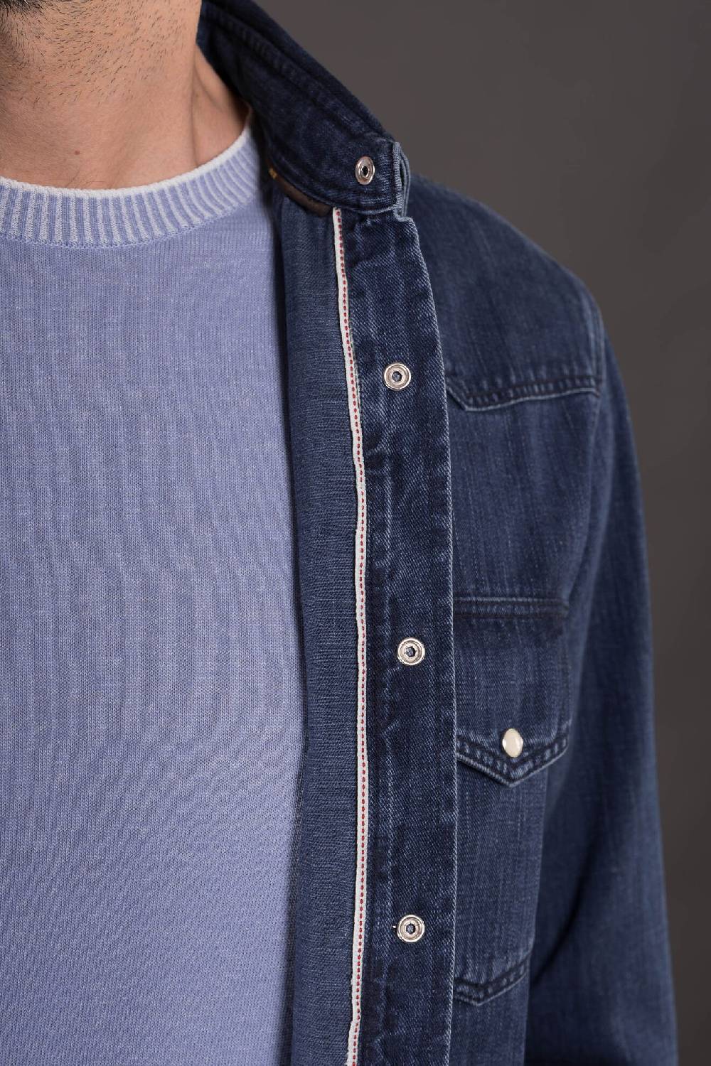 Moorer Camicie LARRIE-32 LIGHT DENIM