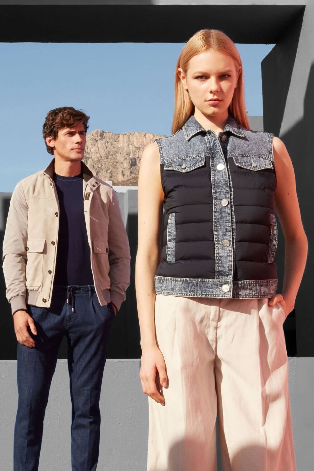 Moorer Gilet PEPPER-01X DARK BLU