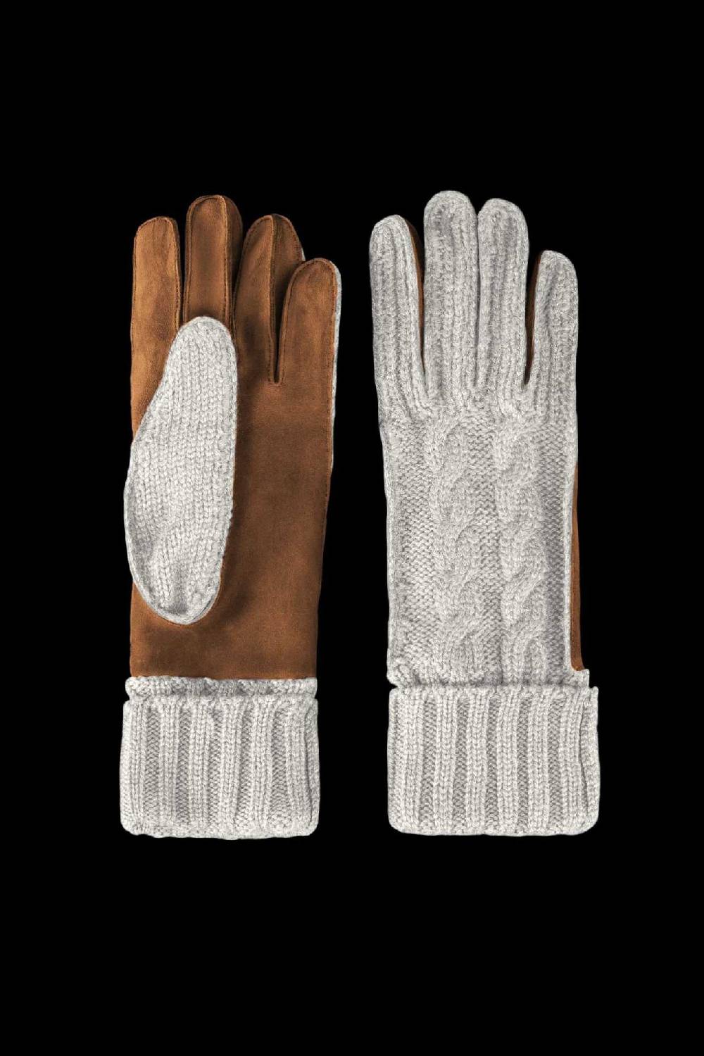 Moorer Guanti E Sciarpe GUANTO KNIT NABUK-KNT