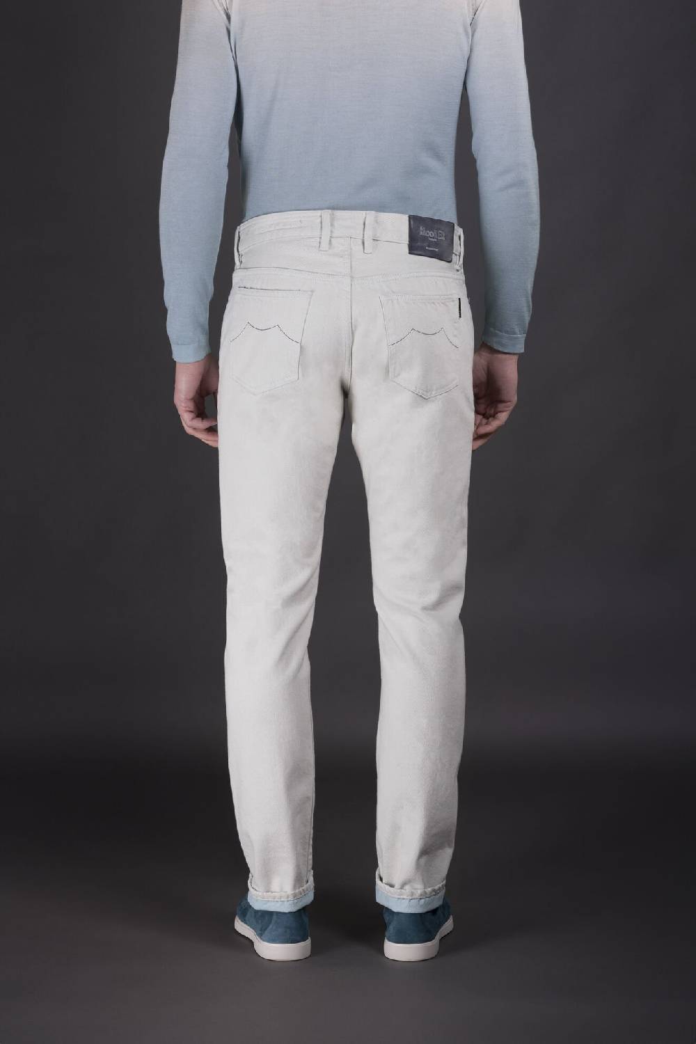 Moorer Pantaloni PAVEL-55 AZZURRO